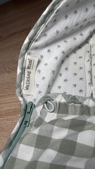 Saco capazo Walking Mum vichy verde