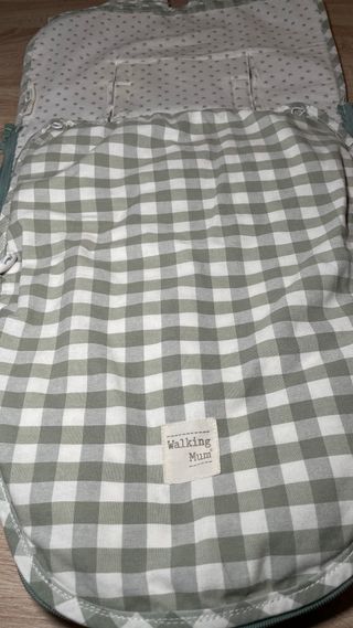 Saco capazo Walking Mum vichy verde