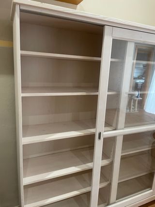 Armario Vitrina Ikea Garanemo Madera y Cristal
