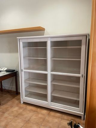 Armario Vitrina Ikea Garanemo Madera y Cristal