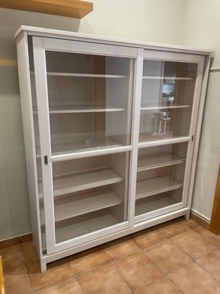 Armario Vitrina Ikea Garanemo Madera y Cristal