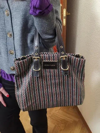 Bolso Bimba y Lola tejido
