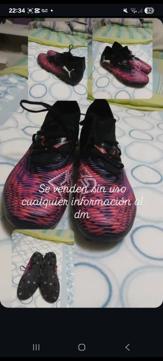 Botas de fútbol Puma sin uso T41