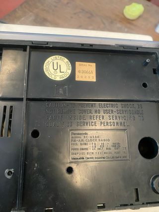 Radio reloj despertador Panasonic vintage