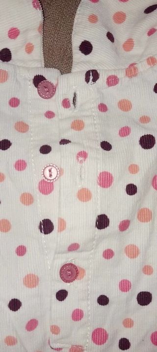 Camisa Sergent Major creme bolinhas rosas 12