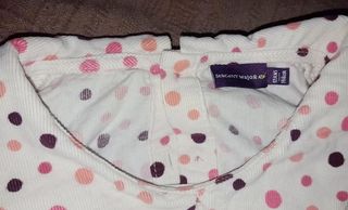 Camisa Sergent Major creme bolinhas rosas 12