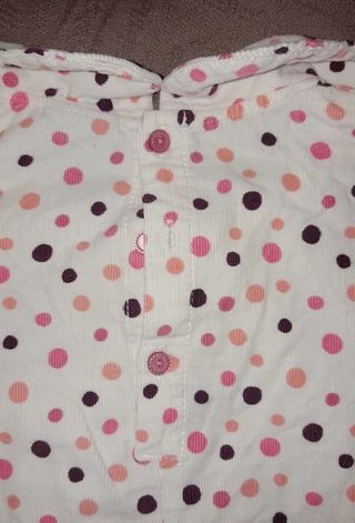 Camisa Sergent Major creme bolinhas rosas 12