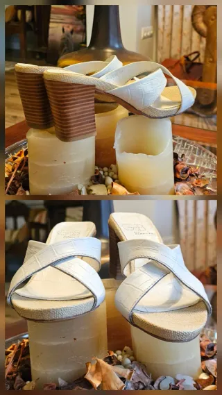 Maravillosas sandalias mules piel Farrutx