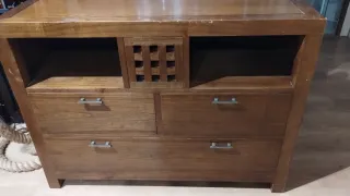 Recibidor/Mesa TV Banak Madera Maciza