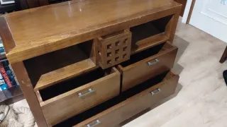 Recibidor/Mesa TV Banak Madera Maciza