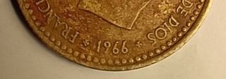 Moneda 1 Peseta 1966 Estrella 70
