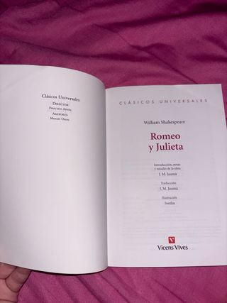 Libro de Romeo y Julietade William Shakespeare