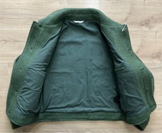 Cazadora Zara paño verde