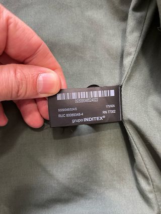 Cazadora Zara paño verde