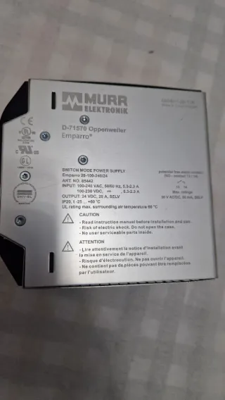 Fuente Alimentación 24VDC 20A Murr Elektronik