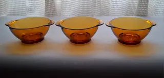 3 BOL/CUENCO DURALEX ÁMBAR