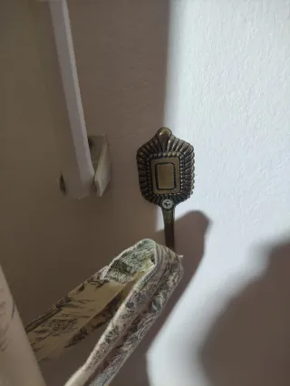 Cortinas dormitorio beige y azul