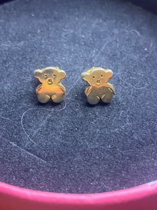 Pendientes Oso Dorados