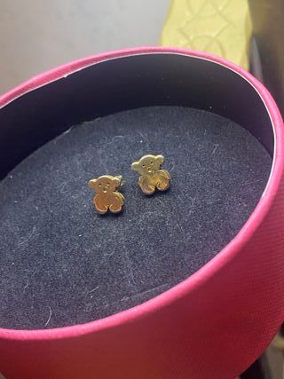 Pendientes Oso Dorados