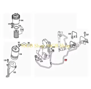Tubo Combustible Mercedes Benz 6120703232