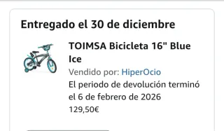 Bicicleta infantil talla 16
