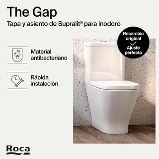 Tapa y asiento Roca The Gap Supralit A80147000B