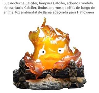 Luz Nocturna Calcifer Llama Anime