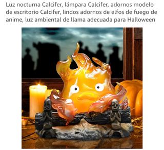 Luz Nocturna Calcifer Llama Anime