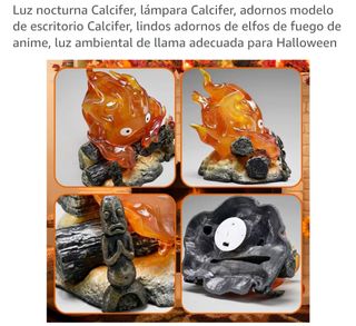 Luz Nocturna Calcifer Llama Anime