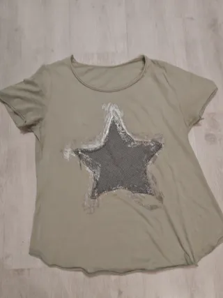 Maglietta cotone con stella