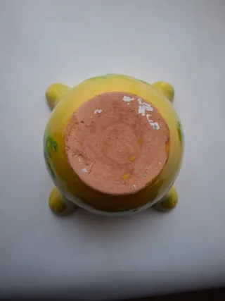 ANTIGUO MORTERO DE BARRO VIDRIADO