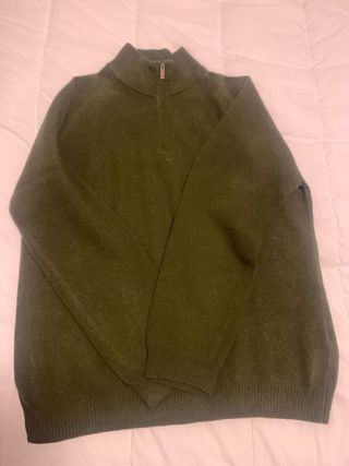 Jersey Pedro del Hierro Verde Talla XL pura lana 1