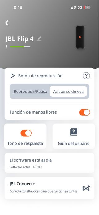 Altavoz JBL Flip 4 Bluetooth Negro