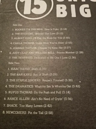 Vinilo LP Stax Original Big Hits