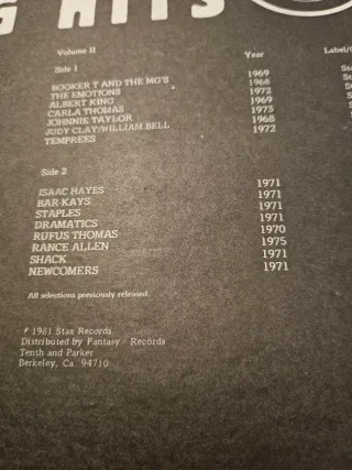 Vinilo LP Stax Original Big Hits
