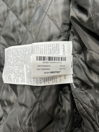 Cazadora bomber Zara alamares negra