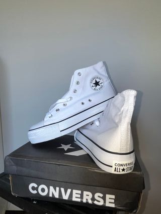Converse Botas Blancas Unisex Talla X