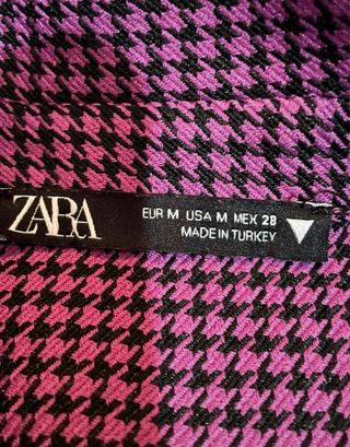 Blusa Zara Pata de Gallo