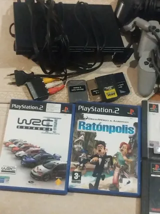 Lote PlayStation 2: Consola, Mandos y play1