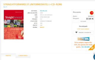 Libro Inglés Straightforward B1 + CD