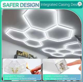 Luz LED Hexagonal Moderna