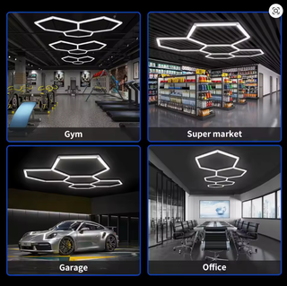 Luz LED Hexagonal Moderna