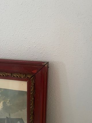 Grabado S. XIX Marco Rojo