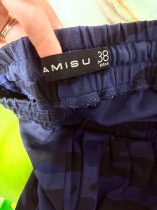 Pantalón chándal camuflaje militar azul