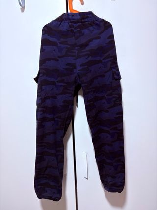 Pantalón chándal camuflaje militar azul
