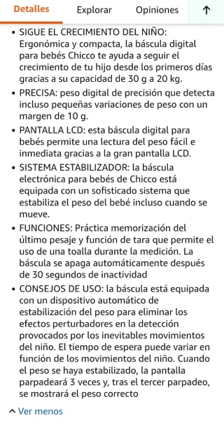 Bilancia digitale Chicco per neonati