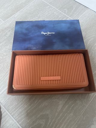 Cartera Pepe Jeans Azul y Marrón