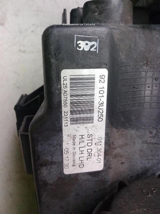 22100504 921013u250 faro izquierdo kia sportage