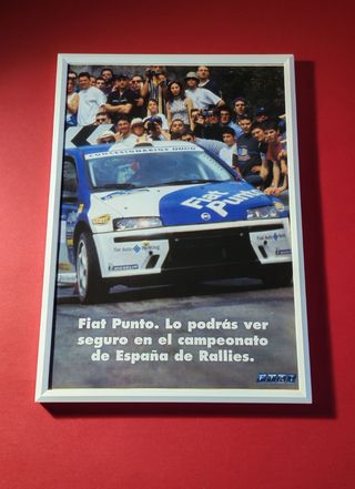 Fiat punto cuadro cartel publicidad