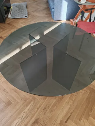 Tavolo Vetro Fumè Diametro 120 cm